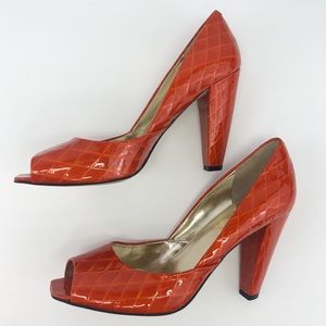 Enzo Angiolini peep-toe heels 7.5